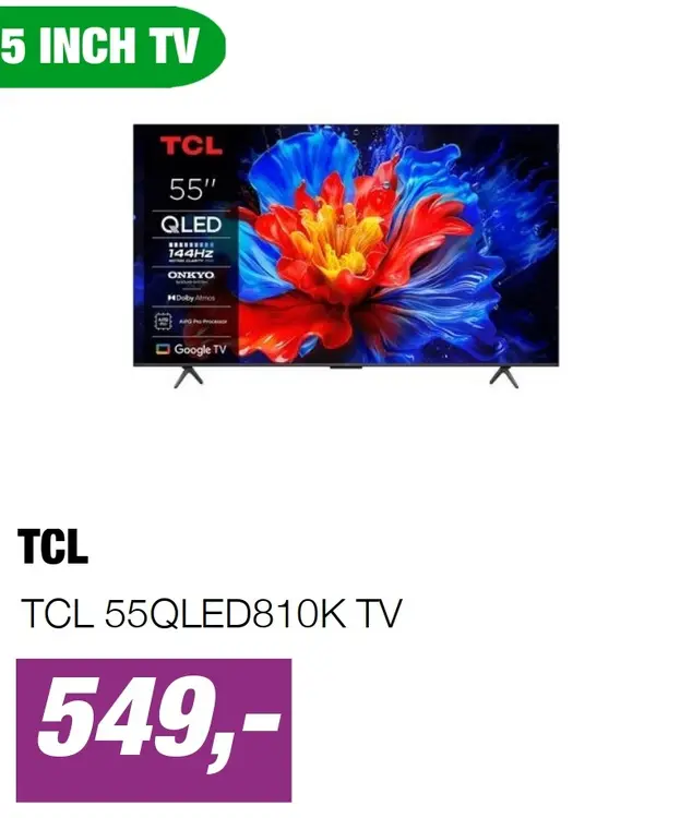 Aanbieding: TCL 55QLED810K TV