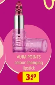 Offre: AURA POINTS colour changing lipstick