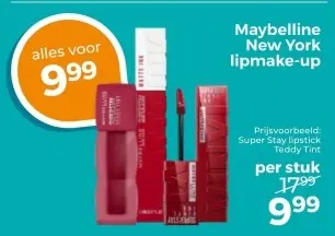 Aanbieding: Maybelline New York lipmake-up