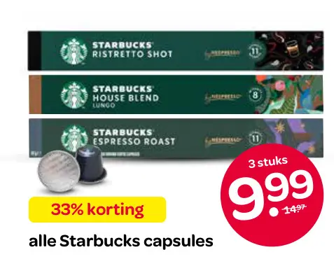 Aanbieding: Starbucks capsules
