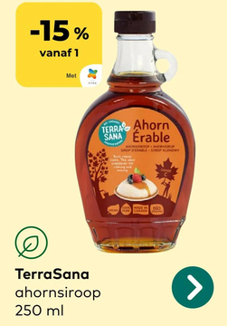 Aanbieding: TerraSana ahornsiroop