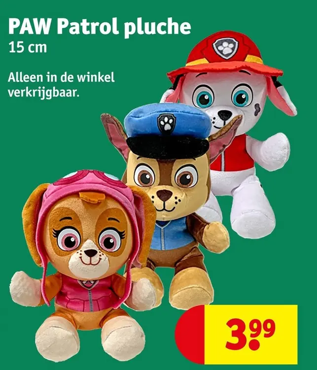 Aanbieding: PAW Patrol pluche