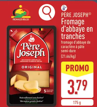 Offre: PÈRE JOSEPH® Fromage d'abbaye en tranches