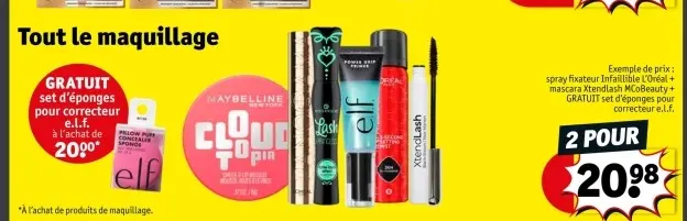 Offre: Tout le masquillage