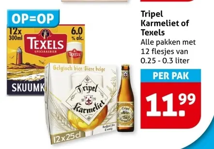 Aanbieding: Tripel Karmeliet of Texels
