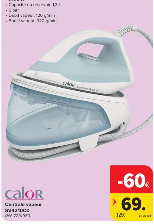 Offre: Centrale vapeur