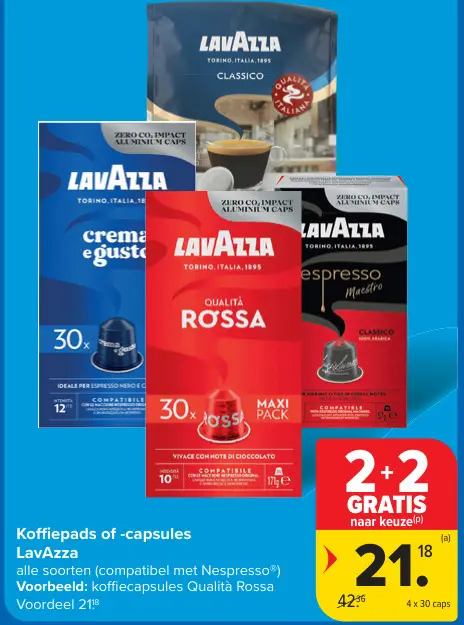 Promotie: Koffiepads of -capsules