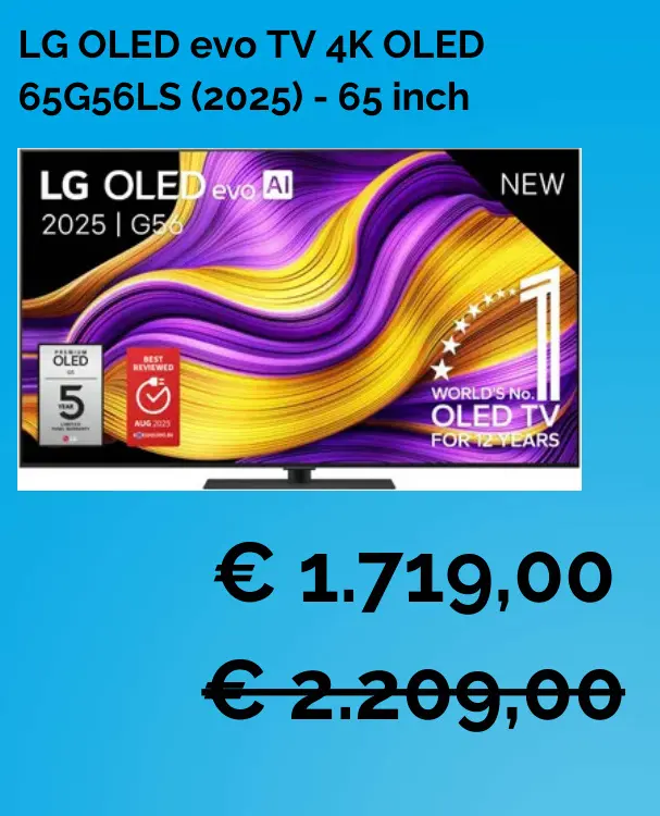 Promotie: OLED evo TV 4K OLED 65G56LS (2025) - 65 inch