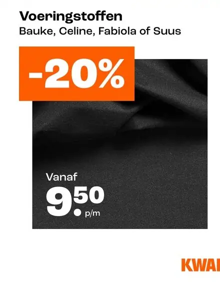 Aanbieding: Voeringstoffen