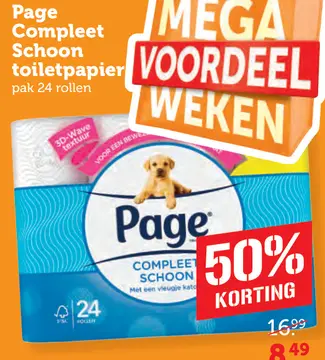 Aanbieding: Page Compleet Schoon toiletpapier
