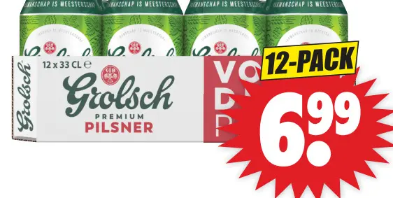 Aanbieding: Grolsch Premium Pilsner