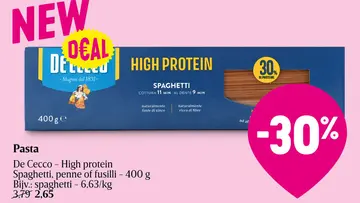 Aanbieding: De Cecco - High protein Spaghetti, penne of fusilli