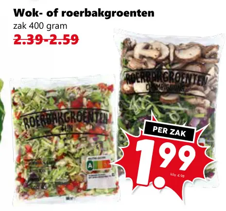 Aanbieding: Wok- of roerbakgroenten