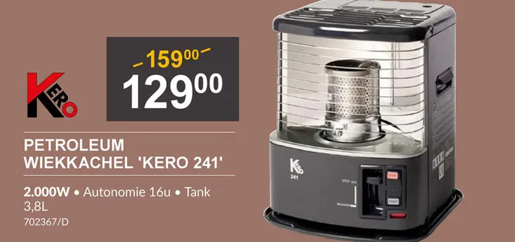 Aanbieding: Petroleum wiekkachel 'KERO 241'