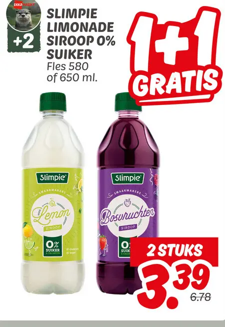 Aanbieding: Limonade siroop 0% suiker