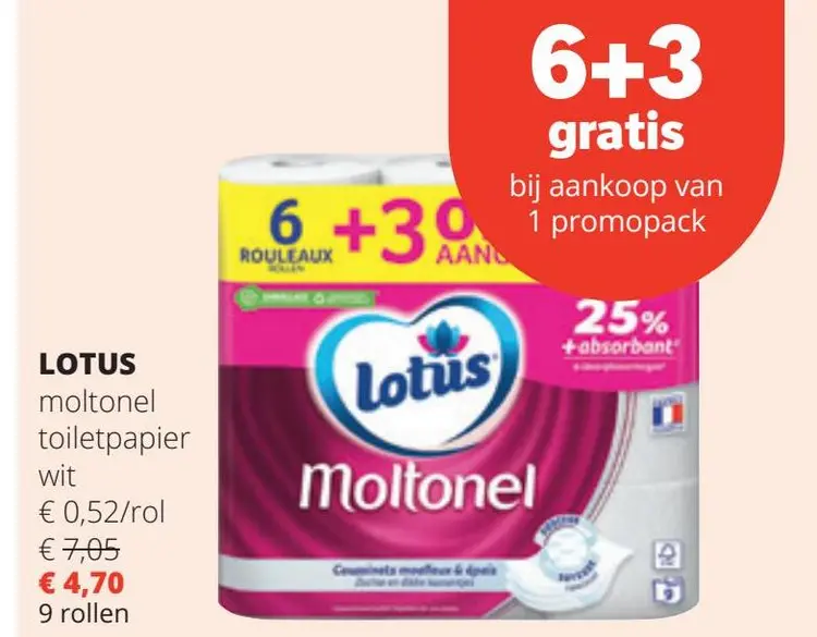 Aanbieding: toiletpapier wit