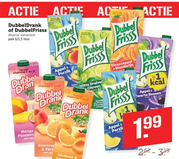 Aanbieding: DubbelDrank of DubbelFrisss