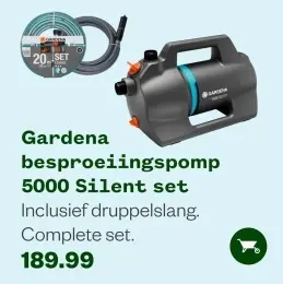 Aanbieding: besproeiingspomp 5000 Silent set