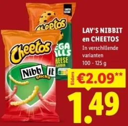 Aanbieding: Nibbit en Cheetos