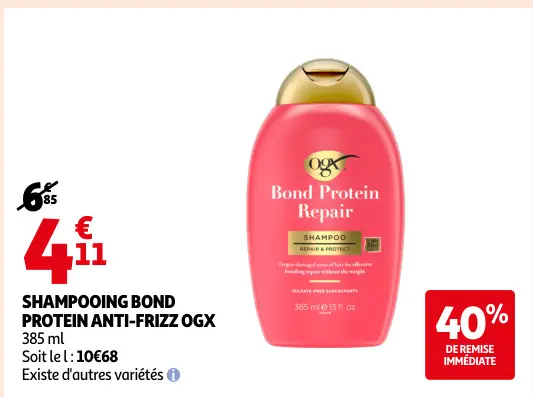 Promotie: Shampooing bond protein anti-frizz
