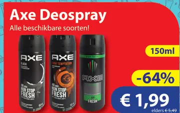 Aanbieding: Axe Deospray