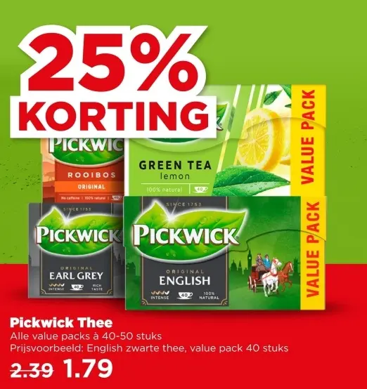 Aanbieding: Pickwick Thee