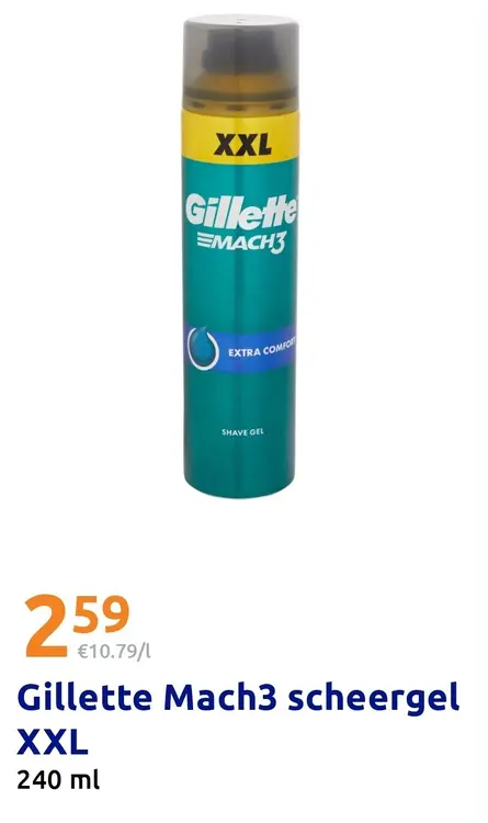 Promotie: Gillette Mach3 scheergel