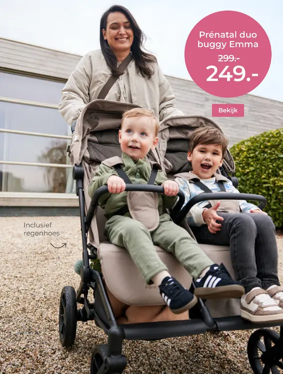 Aanbieding: Prénatal duo buggy Emma