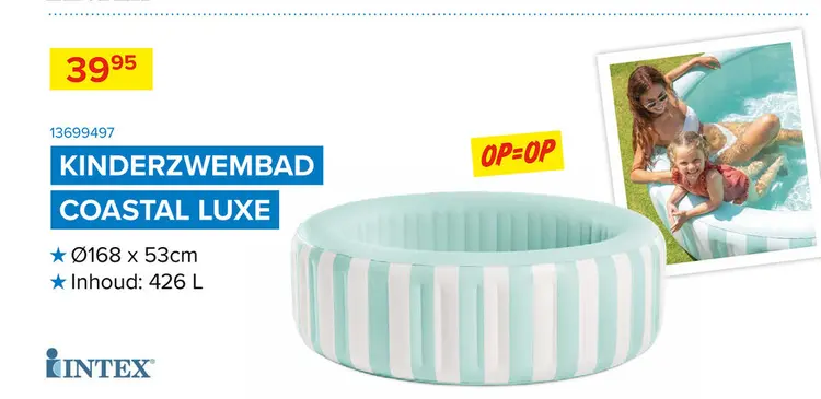 Promotie: Kinderzwembad coastal luxe