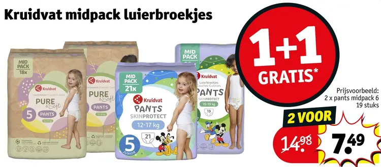 Promotie: Midpack luierbroekjes