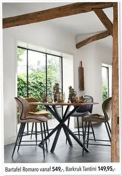 Aanbieding: Bartafel Romaro of Barkruk Tantini