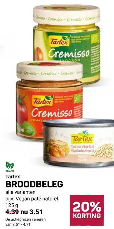 Aanbieding: Tartex Broodbeleg