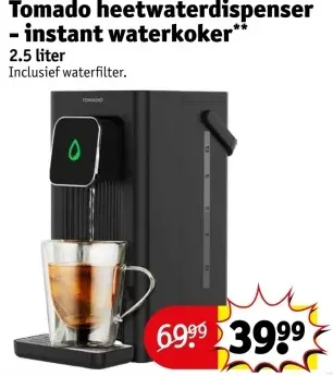 Aanbieding: heetwaterdispenser - instant waterkoker