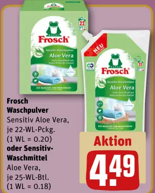 Aanbieding: Waschpulver Sensitiv Aloe Vera oder Sensitiv-