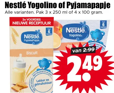 Aanbieding: Yogolino of Pyjamapapje