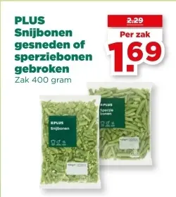 Aanbieding: Snijbonen gesneden of sperziebonen gebroken