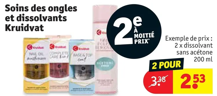Offre: Soins des ongles et dissolvants