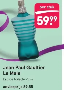 Aanbieding: Jean Paul Gaultier Le Male
