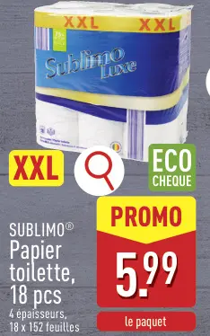 Offre: SUBLIMO® Papier toilette