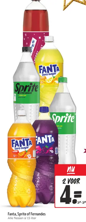 Aanbieding: Fanta, Sprite of Fernandes