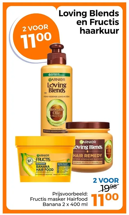 Aanbieding: Loving Blends en Fructis haarkuur