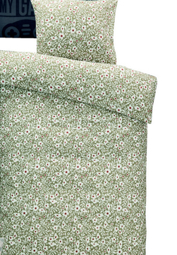 Offre: Comfort dekbedovertrek Nina - groen - 140x200/220 cm