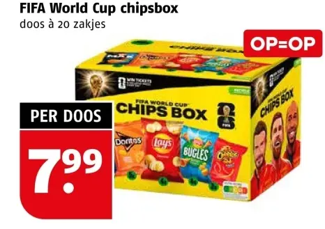 Aanbieding: FIFA World Cup chipsbox
