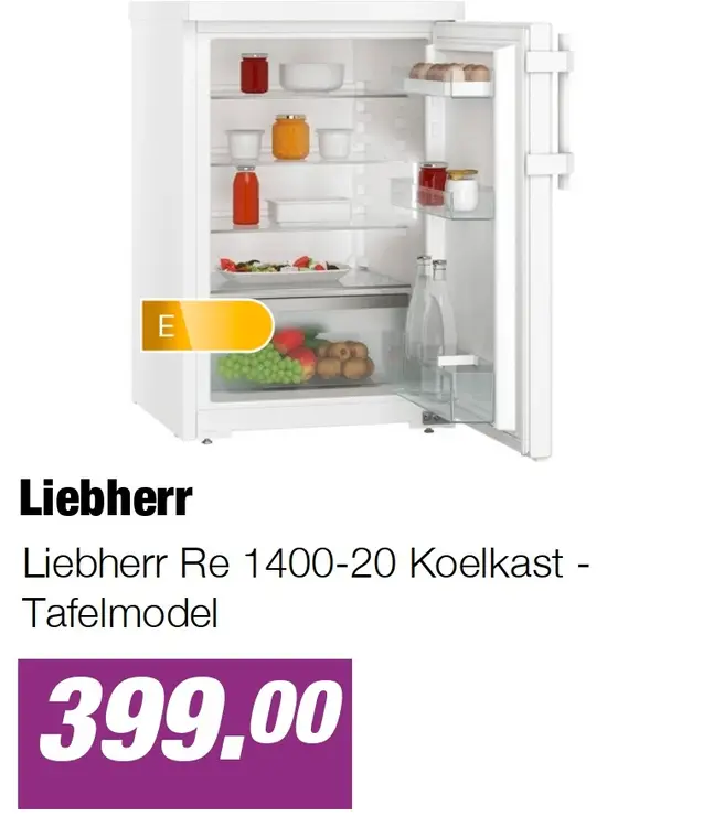 Aanbieding: Liebherr Re 1400-20 Koelkast - Tafelmodel