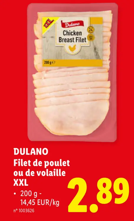 Offre: Filet de poulet ou de volaille xxl