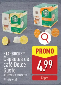 Offre: STARBUCKS® Capsules de café Dolce Gusto