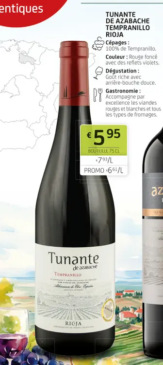 Offre: Tunante de AZABACHE tempranillo rioja