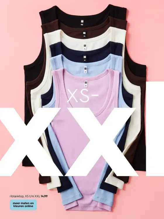 Aanbieding: ribtanktop