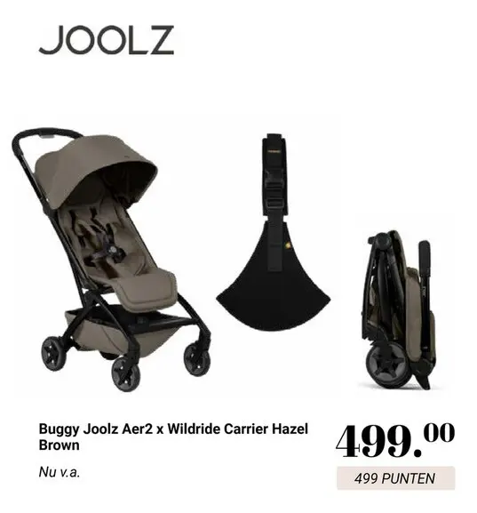 Aanbieding: Buggy Joolz Aer2 x Wildride Carrier Hazel Brown