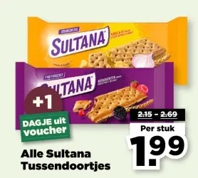 Aanbieding: Alle Sultana Tussendoortjes